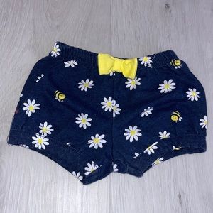 Garanimals Navy Blue Bee Shorts: Size 0-3 months.